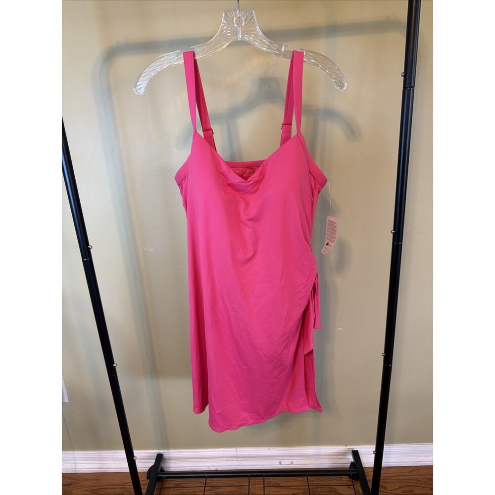 Lands End Swim Dress NWT Hot Pink Size 16W